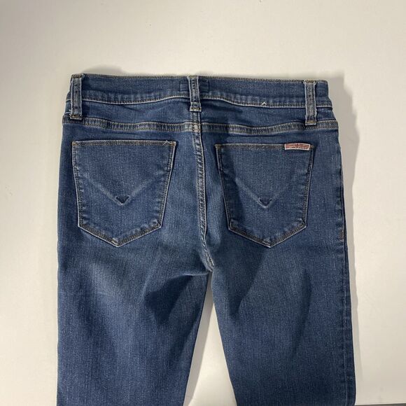 HUDSON Krista Super Skinny Jeans Dark Wash Blue Distressed 26 NW4072ZFA - Picture 7 of 8